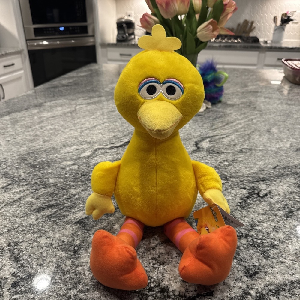 Sesame‎ Street BIG BIRD 18" Large Plush Just Play Kids Soft Cuddly Toy NWT - NEW